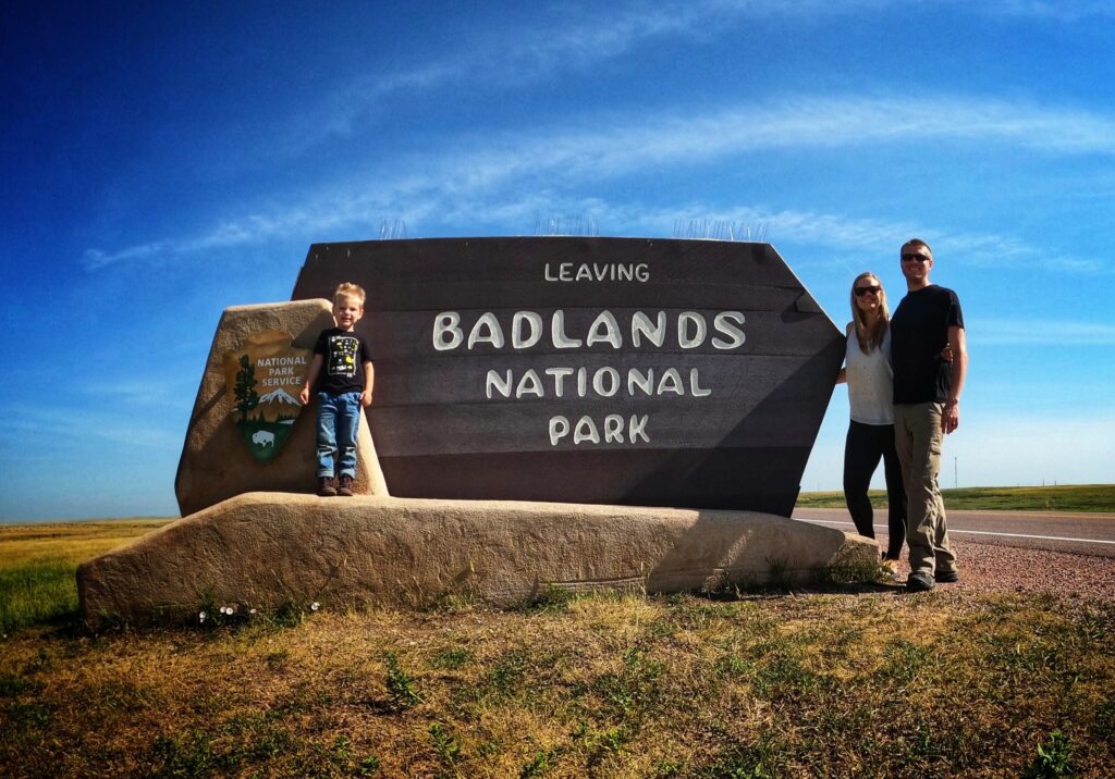 Badlands Entrance Sign