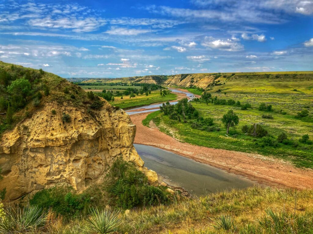 A winding river