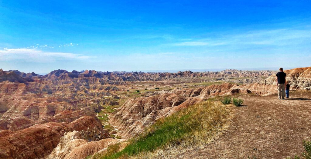 panoramic of the badlands